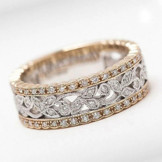 Elegant Vintage Pearl Ring Set