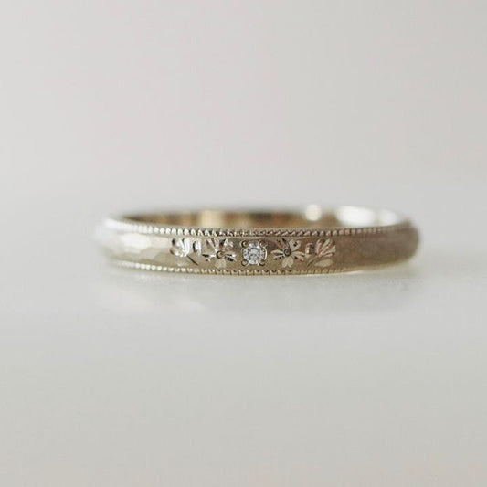 Floral Zirconia Ring
