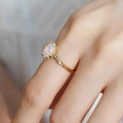 Aurora Opal Ring
