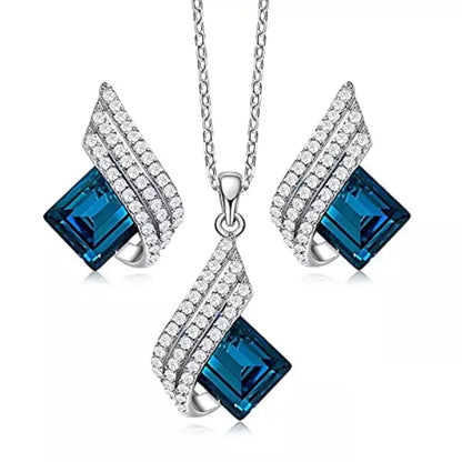 Solazure White Gold Jewelry Set