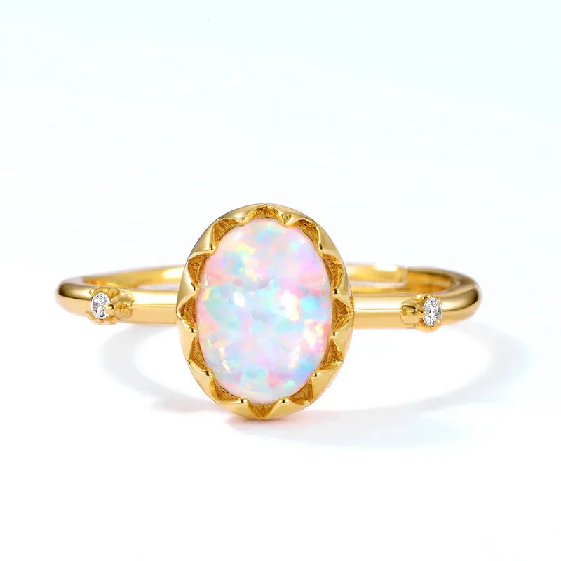 Aurora Opal Ring
