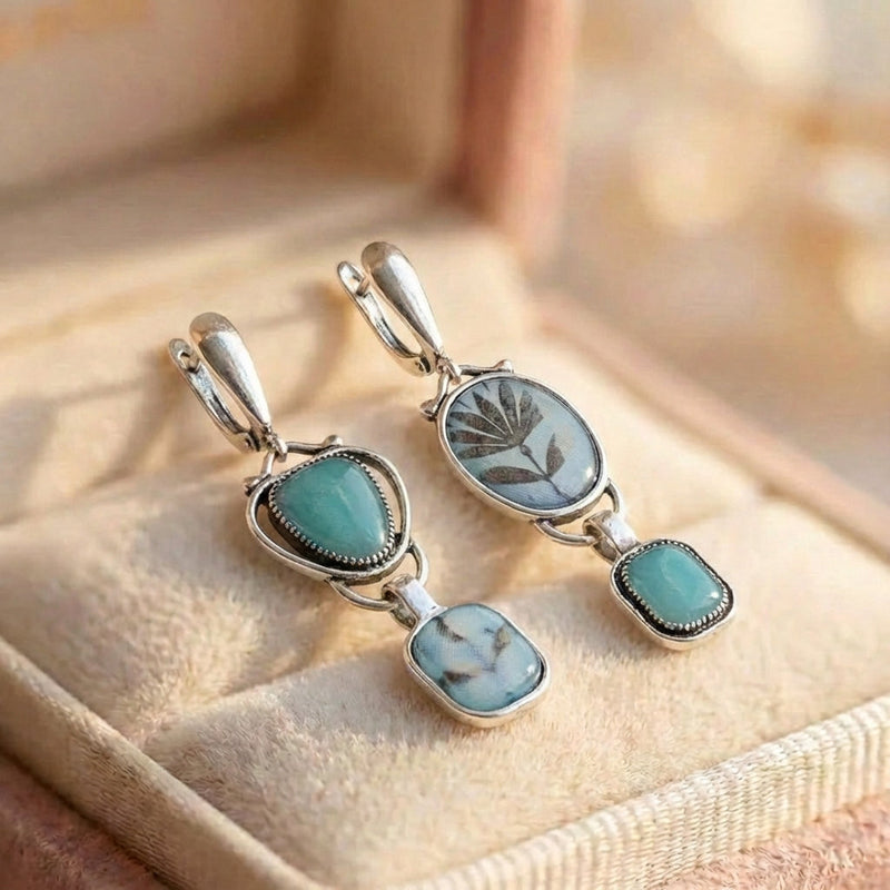 Vintage Turquoise Dangle Earrings