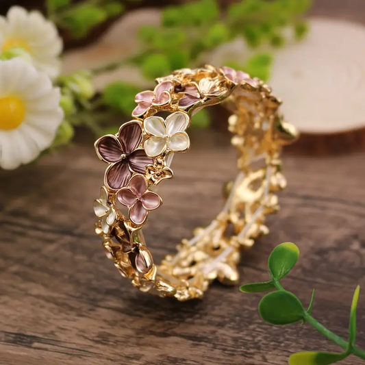 Vintage Blossom Gold Ring