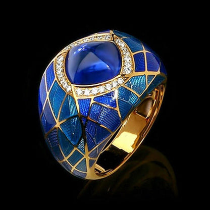 Vintage Royal Blue Radiance Ring