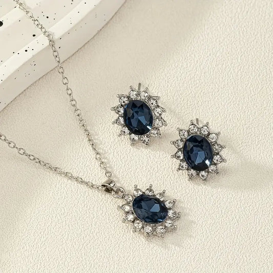 Elegant Katya Azuryn Sterling Silver Jewelry Set