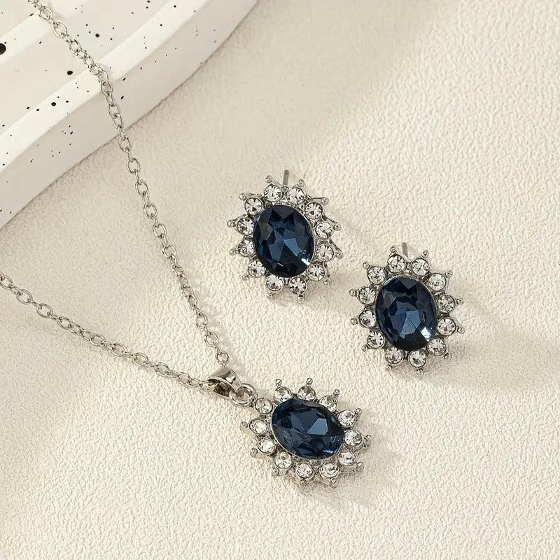 Elegant Katya Azuryn Sterling Silver Jewelry Set