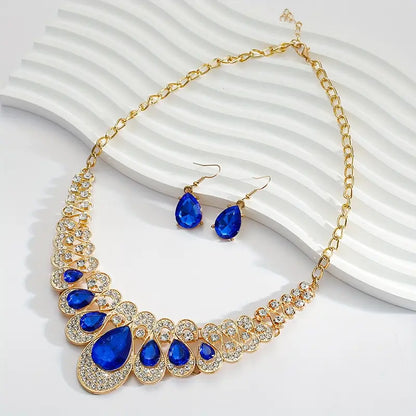 Maevina Zafiros Gold Jewelry Set