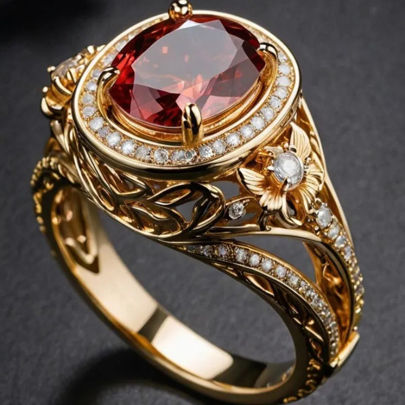 Royal Ruby Emblem Ring