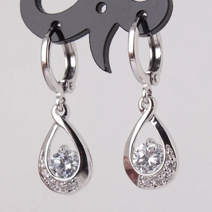 Sterling Silver 925 Grown Diamond Earrings