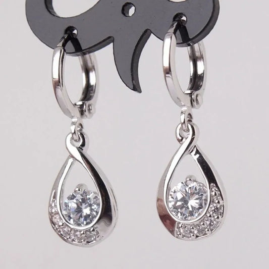 Sterling Silver 925 Grown Diamond Earrings
