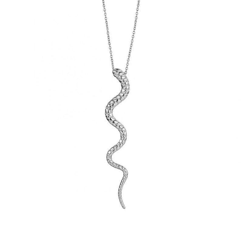 Amazonian Serpent Pendant In 925 Sterling Silver