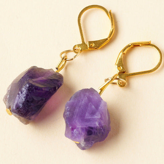Amethyst Drop Earrings