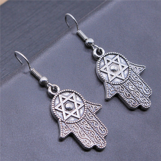 Antique Hamsa Earrings