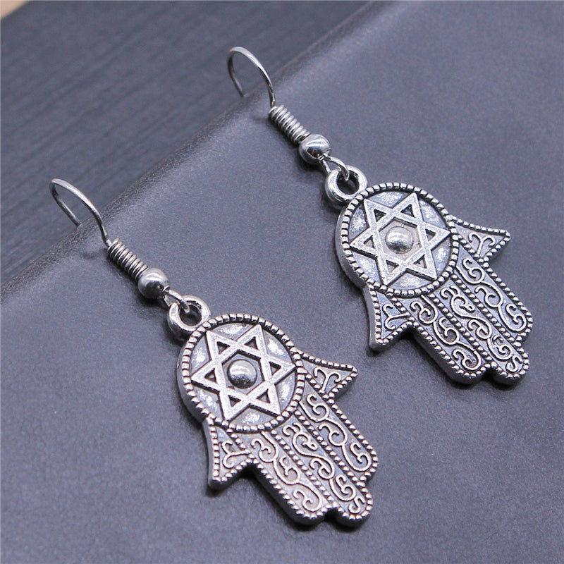 Antique Hamsa Earrings