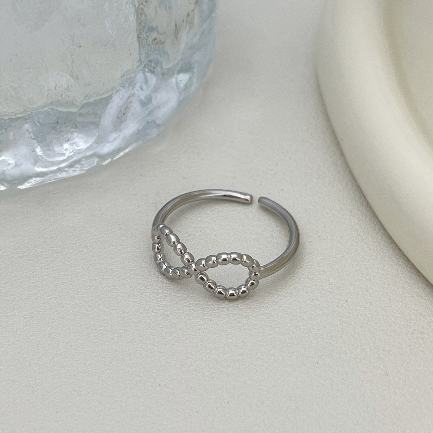 Beaded Heart Ring