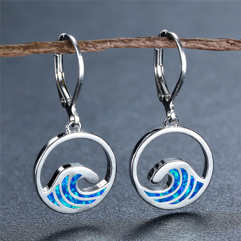 Blue Wave Earrings