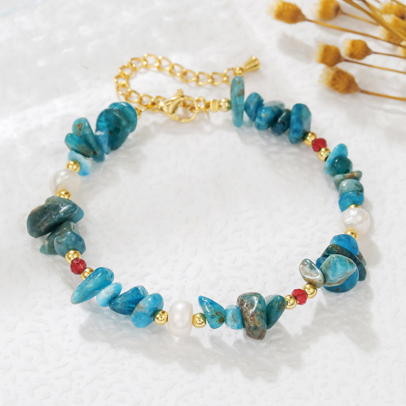 Bohemian Apatite Bracelet