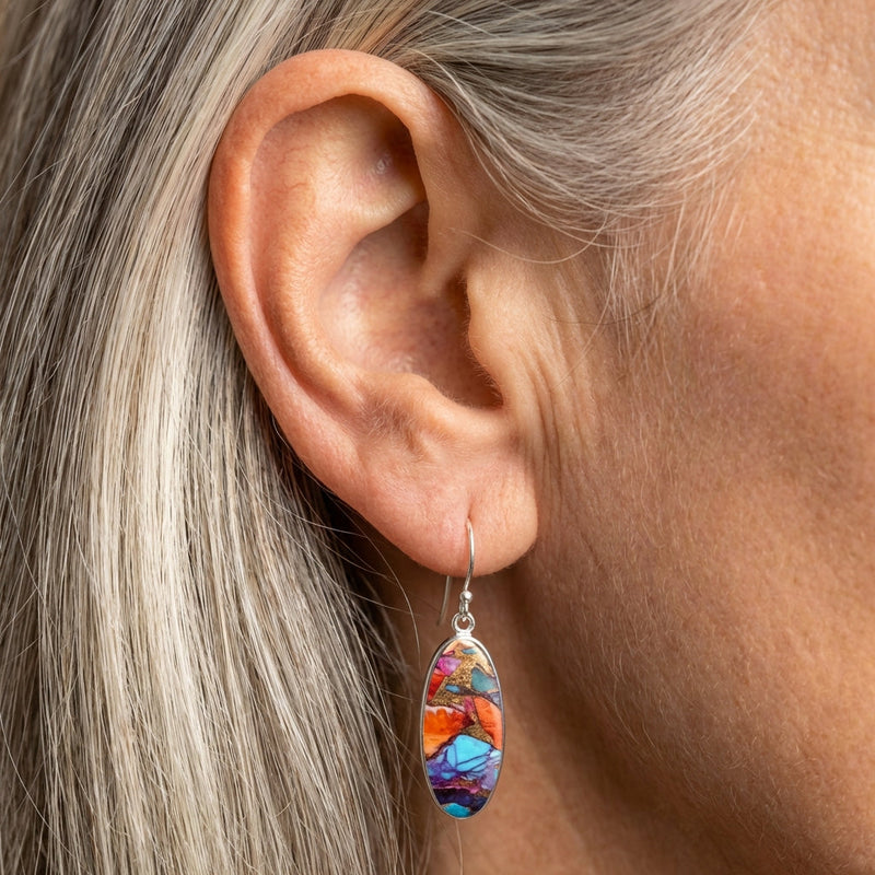 Bohemian Colorful Mosaic Earrings