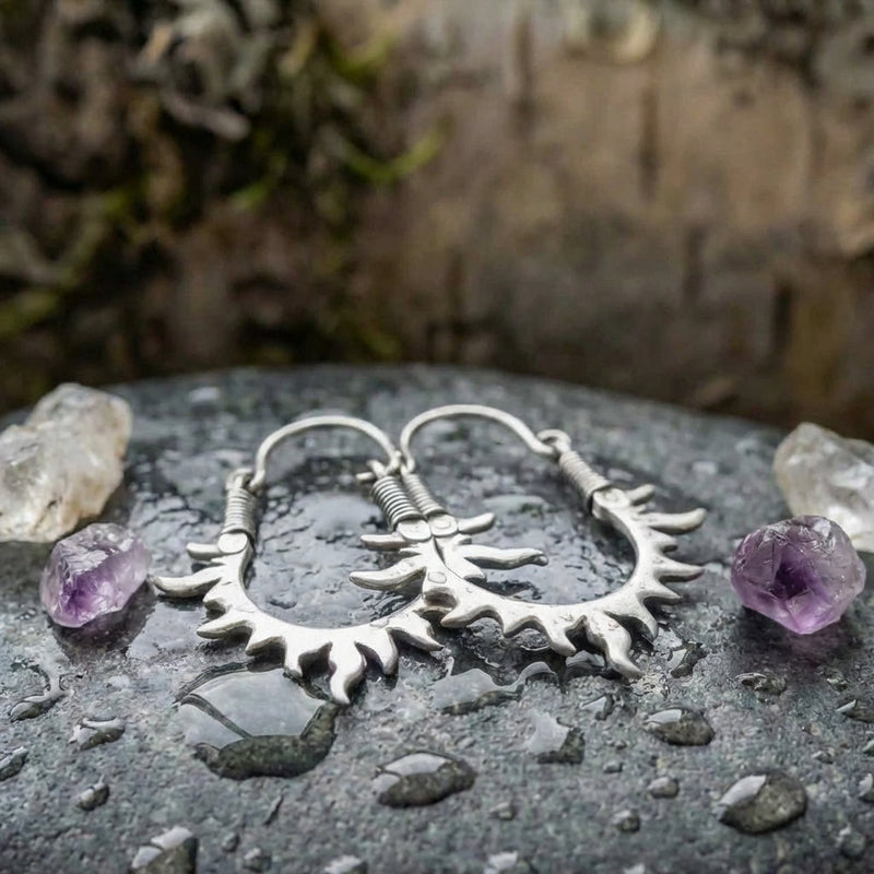 Bohemian Coral Branch Earrings
