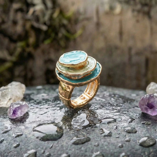 Bohemian Geometric Ring