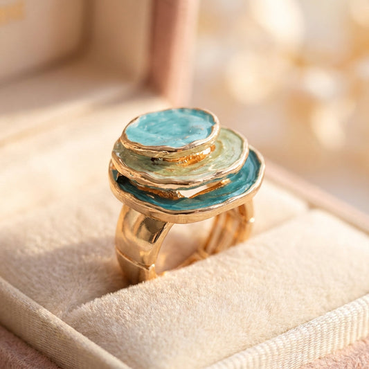 Bohemian Geometric Ring