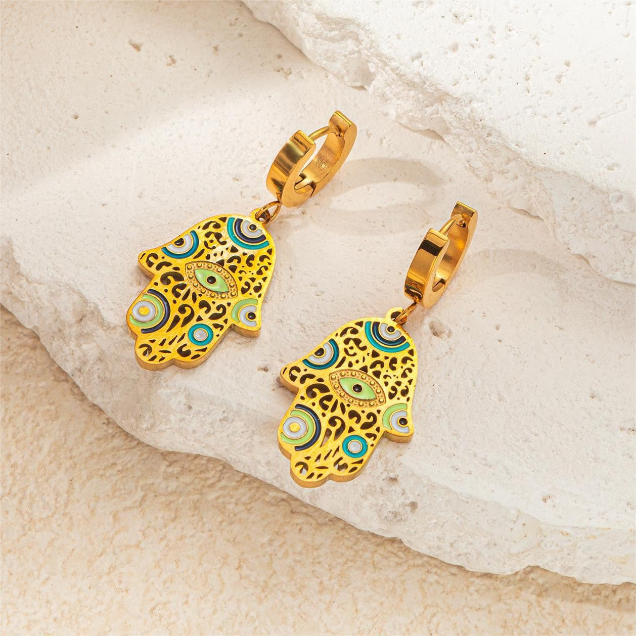 Bohemian Hamsa Earrings