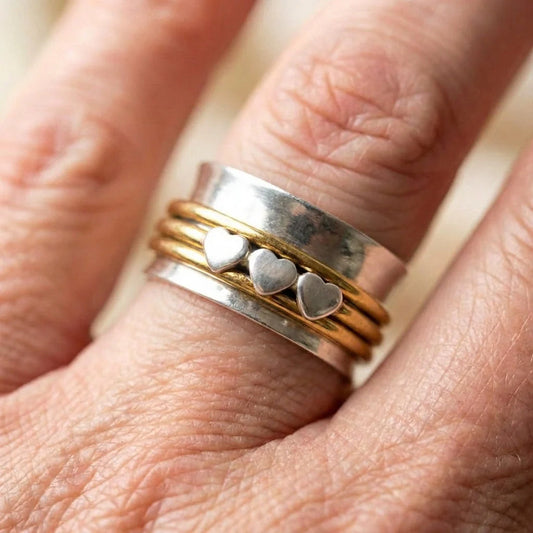 Bohemian Heart Band Ring
