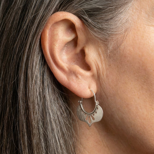 Bohemian Heart Hoop Earrings