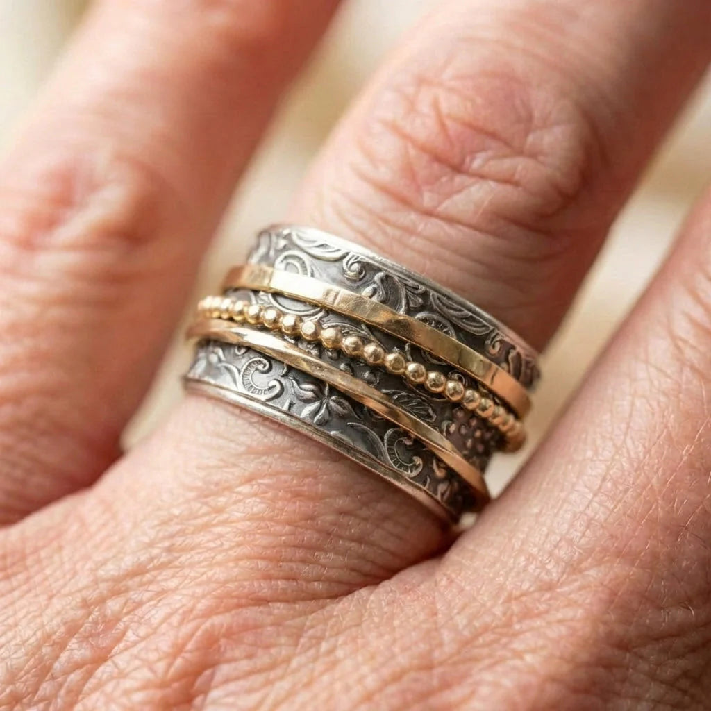 Bohemian Ornate Silver Ring