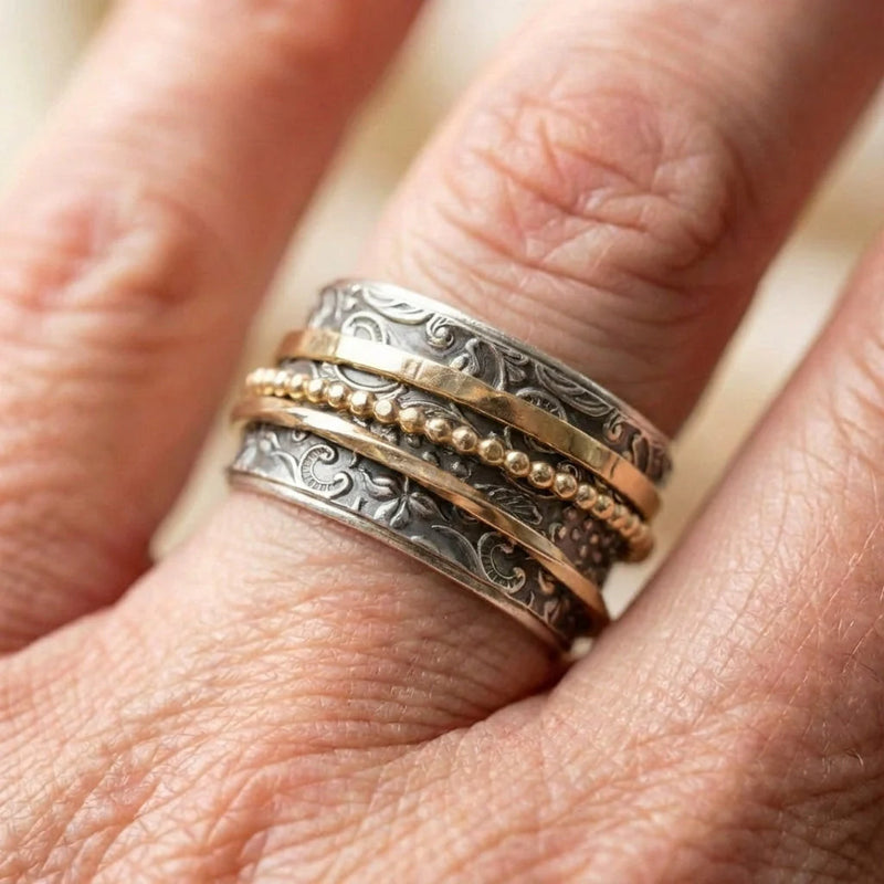Bohemian Ornate Silver Ring