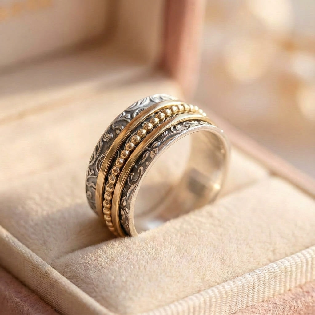 Bohemian Ornate Silver Ring