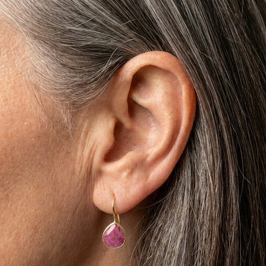 Bohemian Pink Tourmaline Earrings