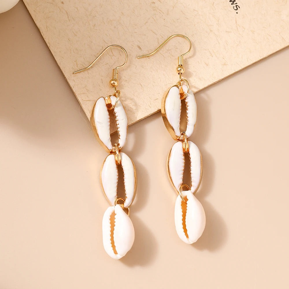 Bohemian Shell Drop Earrings
