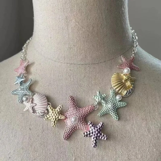 Bohemian Starfish Shell Necklace