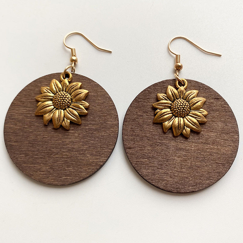 Bohemian Sunflower Earrings