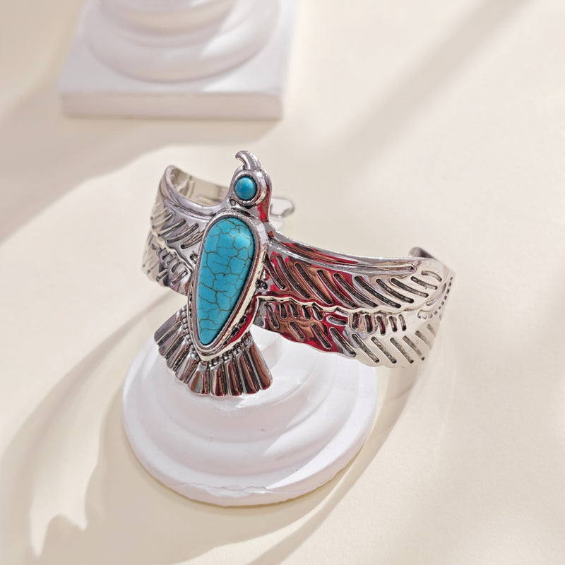 Bohemian Turquoise Bird Ring