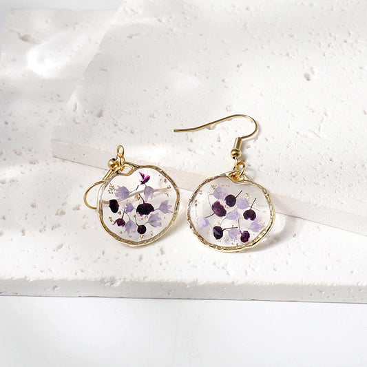 Botanical Purple Earrings