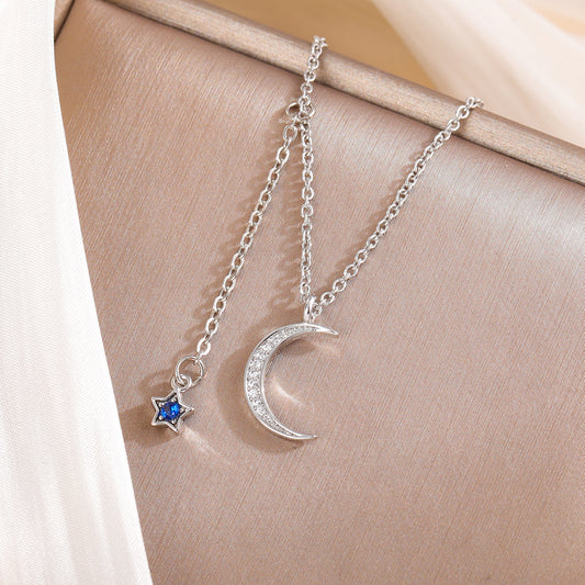 Celestial Moon Star Necklace