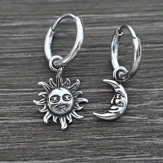 Celestial Sun Moon Earrings