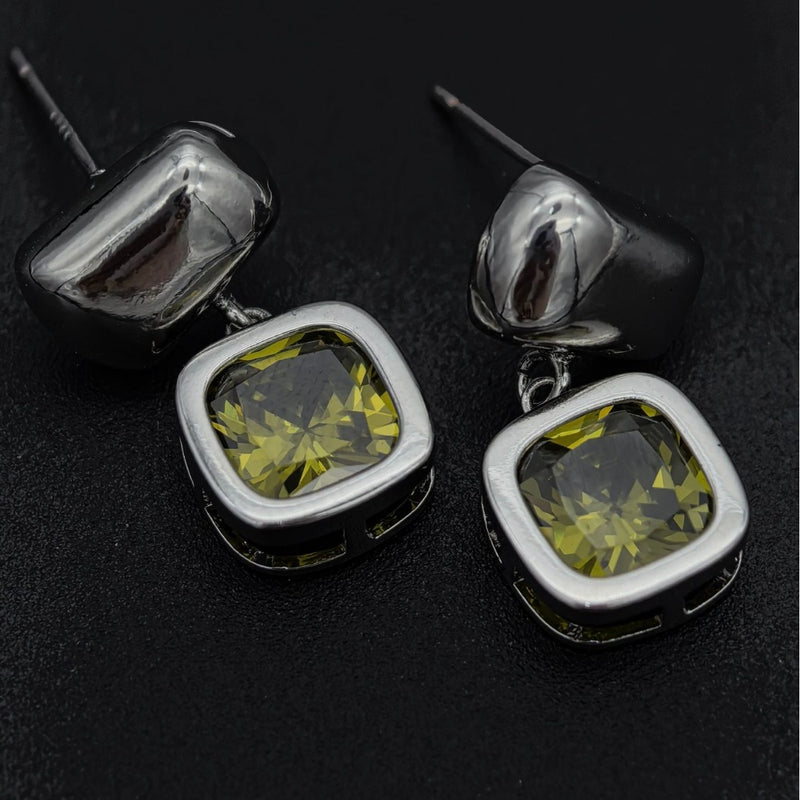 Citrine Cushion Earrings