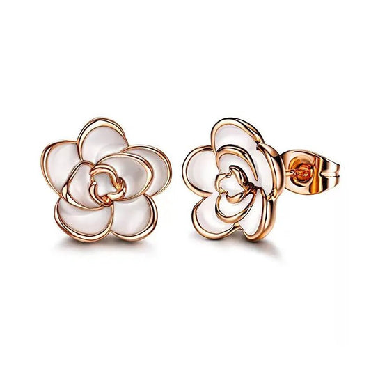 Classic Camellia Flower Earrings