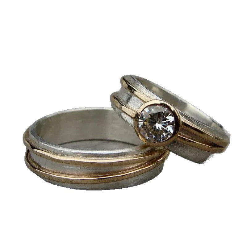 Classic Crystal Ring Set