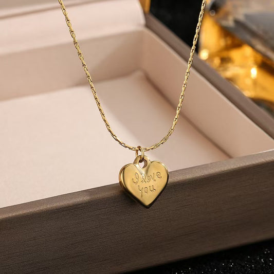 Classic Gold Heart Necklace