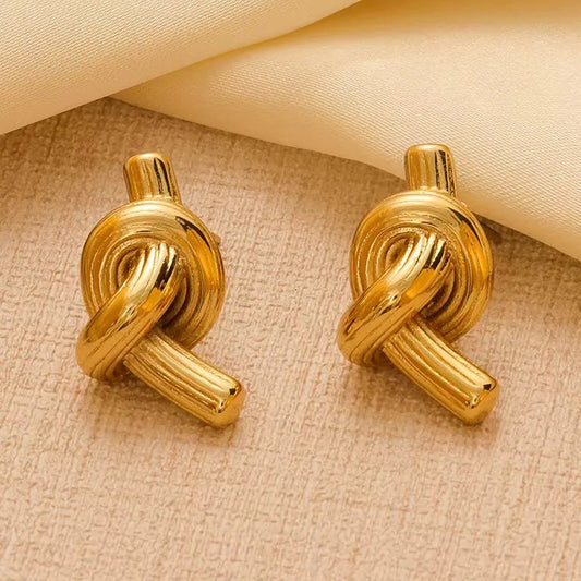 Classic Gold Knot Earrings