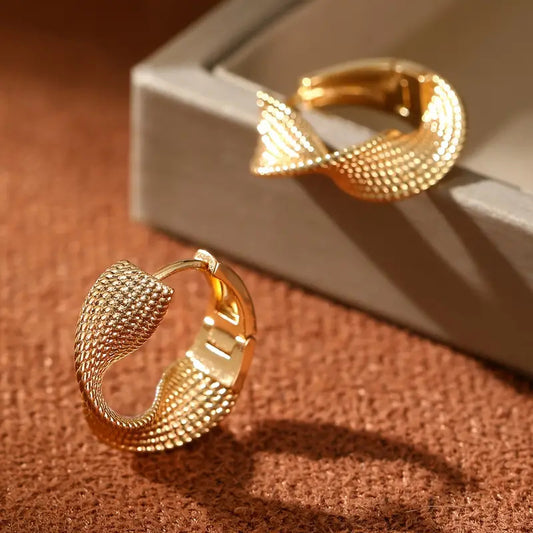 Classic Gold Mesh Earrings