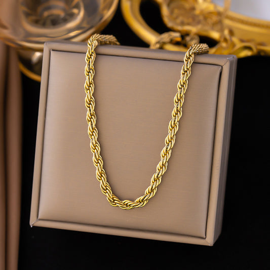 Classic Gold Rope Necklace