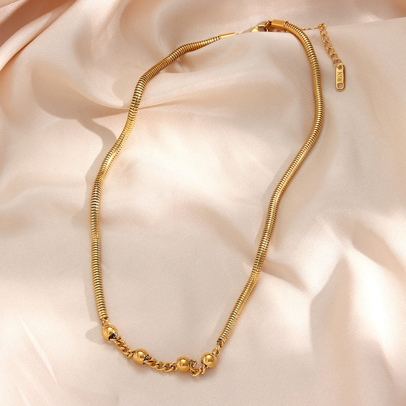 Classic Gold Snake Necklace