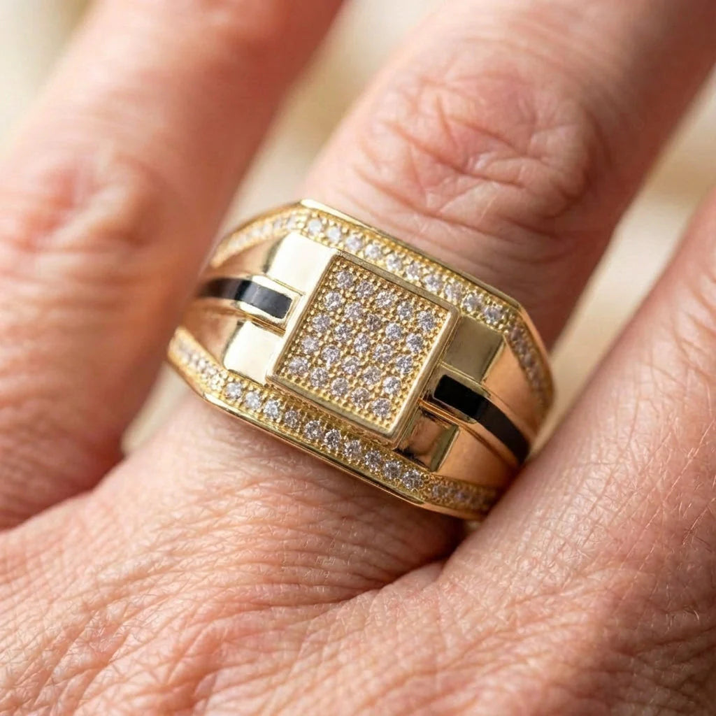 Classic Gold Zircon Ring