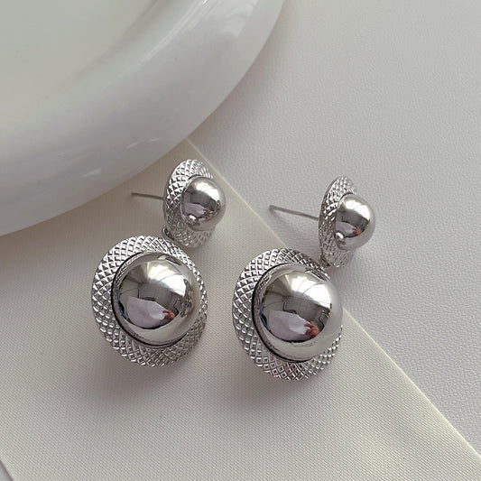 Classic Silver Ball Earrings