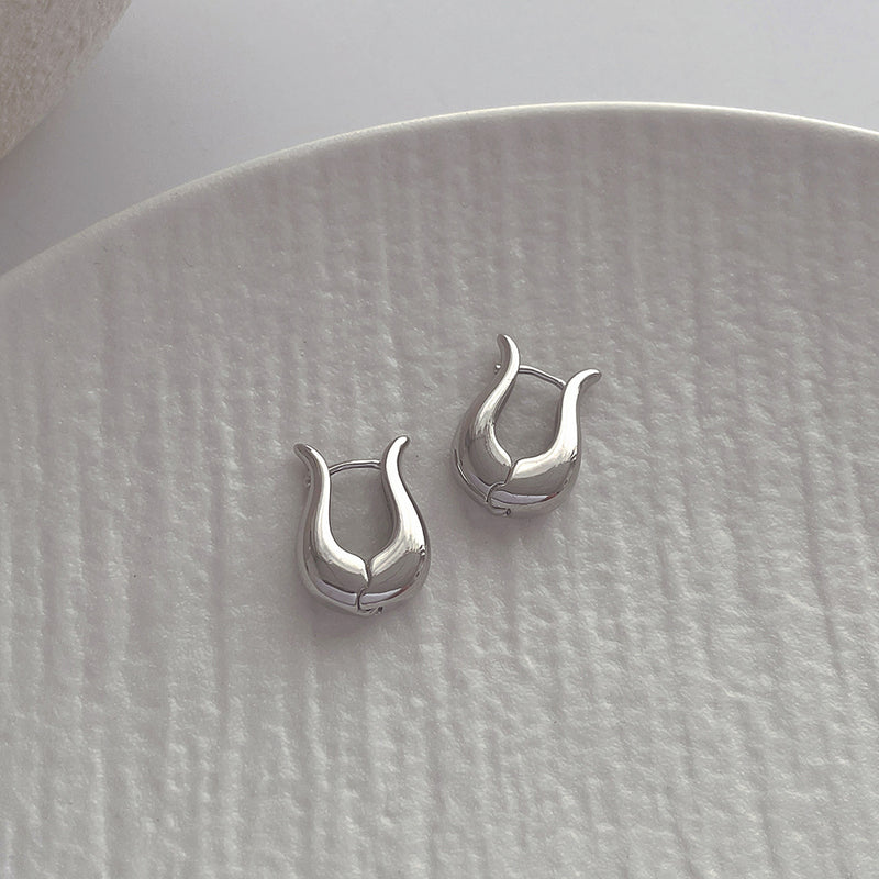 Classic Silver Hoop Earrings